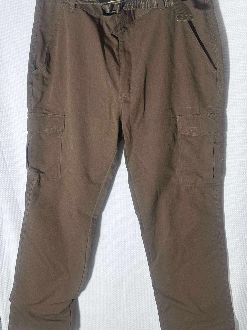 Highland Trail Men's Brown Cargo Pants - Durable Utility Style 36x30